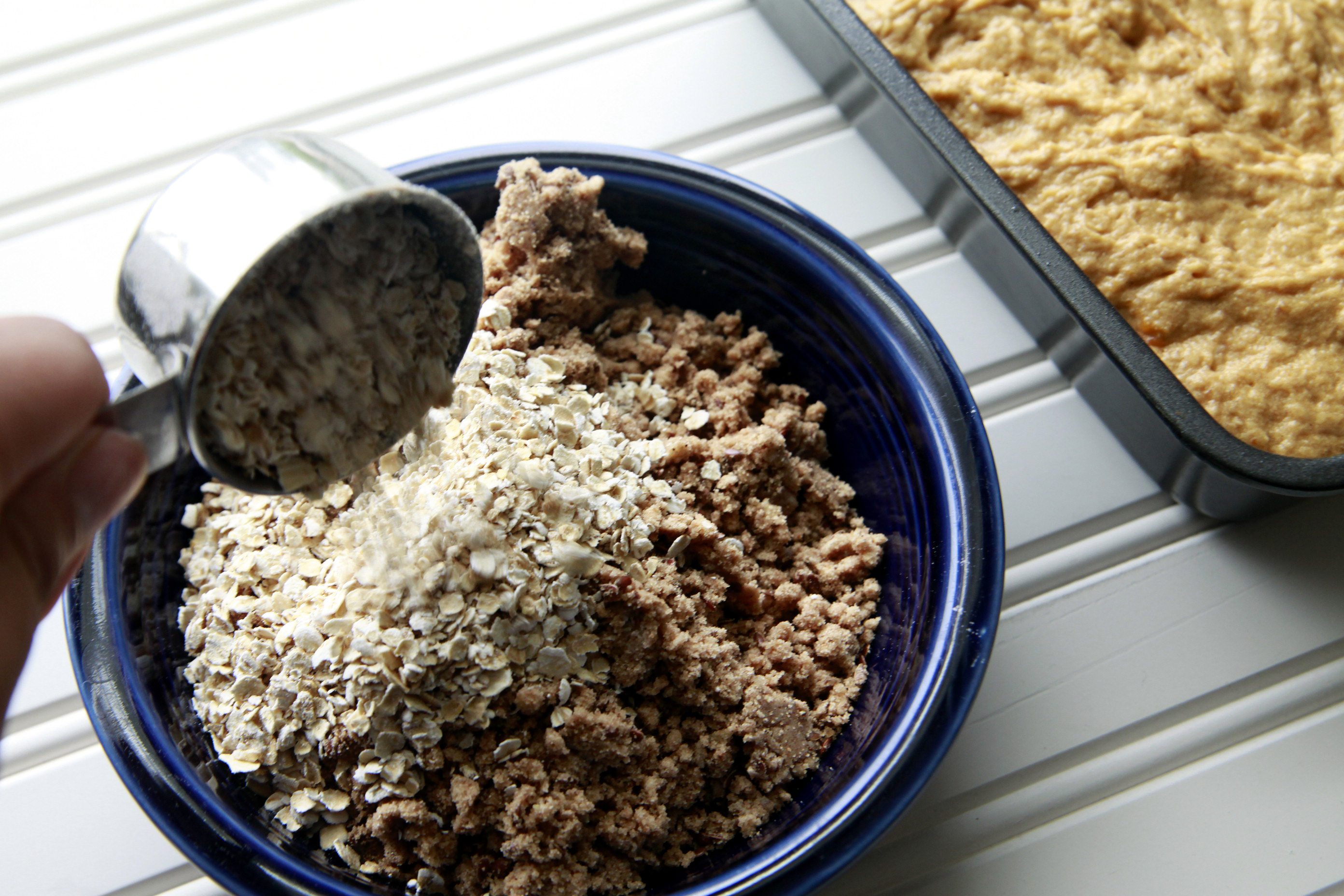 Tasty Kitchen Blog: Streusel-Topped Pumpkin Bread. Guest post by Alice Currah of Savory Sweet Life, recipe submitted by TK member Shaina Olmanson of Food for My Family.