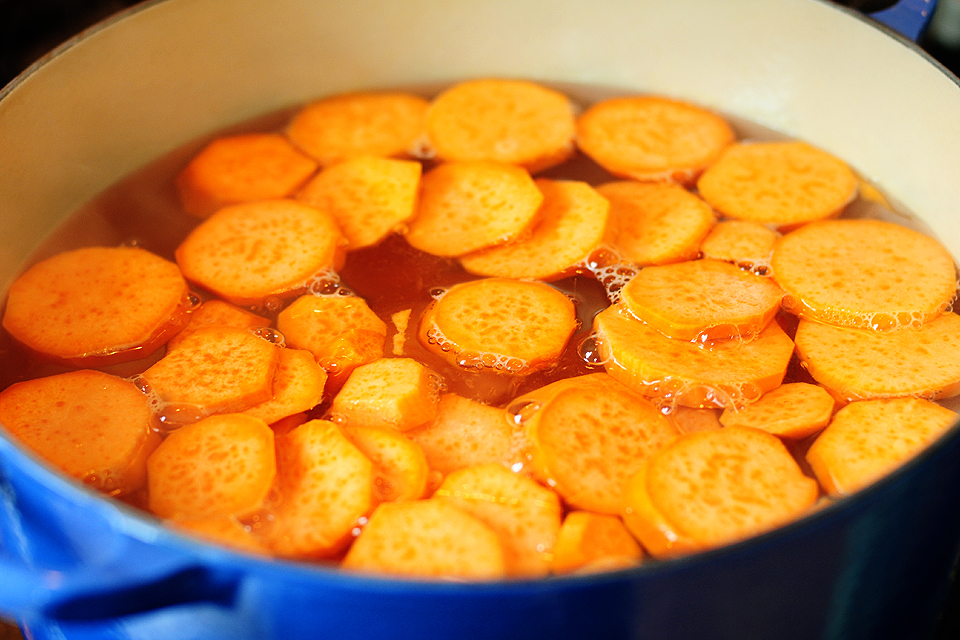 Tasty Kitchen Blog: Scalloped Sweet Potatoes. Guest post by Amy Johnson of She Wears Many Hats, recipe submitted by TK member quincyskeeper.