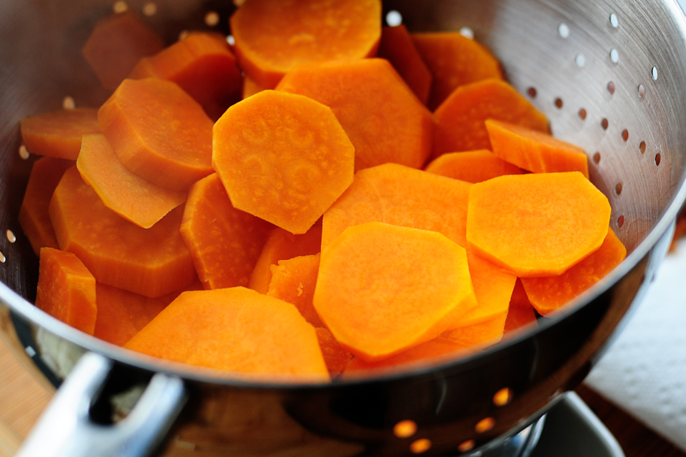 Tasty Kitchen Blog: Scalloped Sweet Potatoes. Guest post by Amy Johnson of She Wears Many Hats, recipe submitted by TK member quincyskeeper.