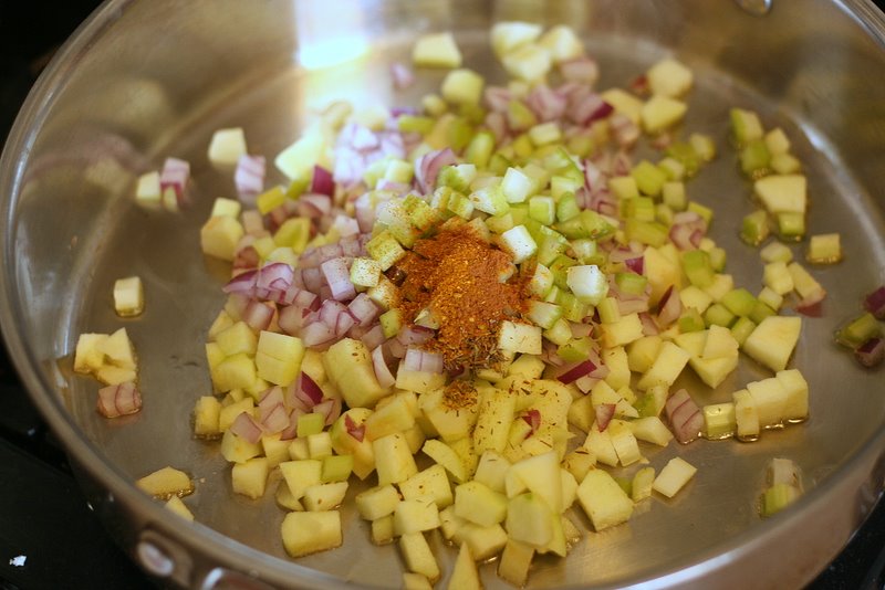 Tasty Kitchen Blog: Stuffed Acorn Squash with Cranberry Cornbread Stuffing. Guest post by Natalie Perry of Perry's Plate, recipe submitted by TK member kvmolen.