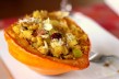 Tasty Kitchen Blog: Stuffed Acorn Squash with Cranberry Cornbread Stuffing. Guest post by Natalie Perry of Perry's Plate, recipe submitted by TK member kvmolen.