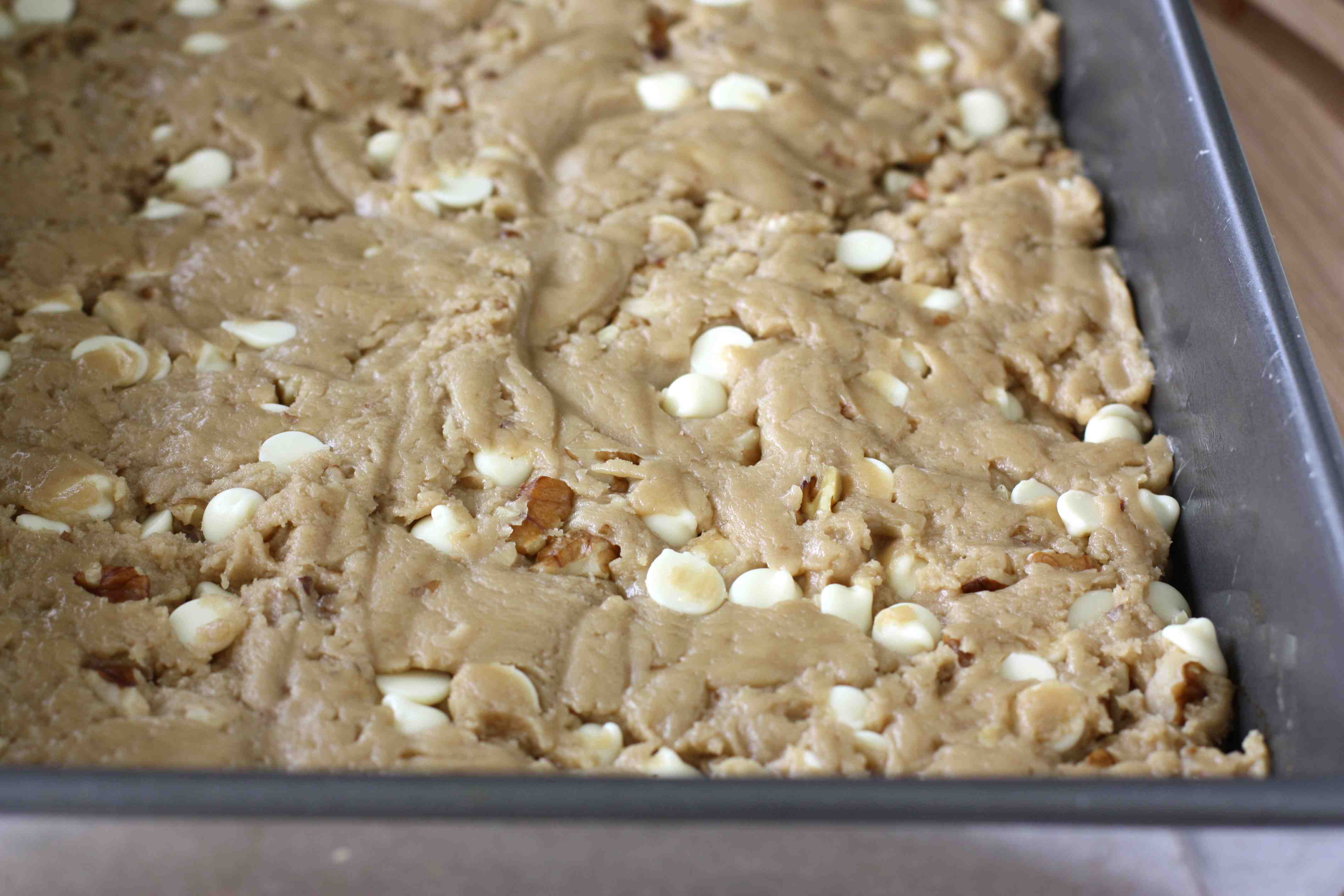 Tasty Kitchen Blog: White Chocolate Walnut Blondies with Maple Butter Sauce. Guest post by Dara Michalski of Cookin' Canuck, recipe submitted by TK member Brandie of The Country Cook.