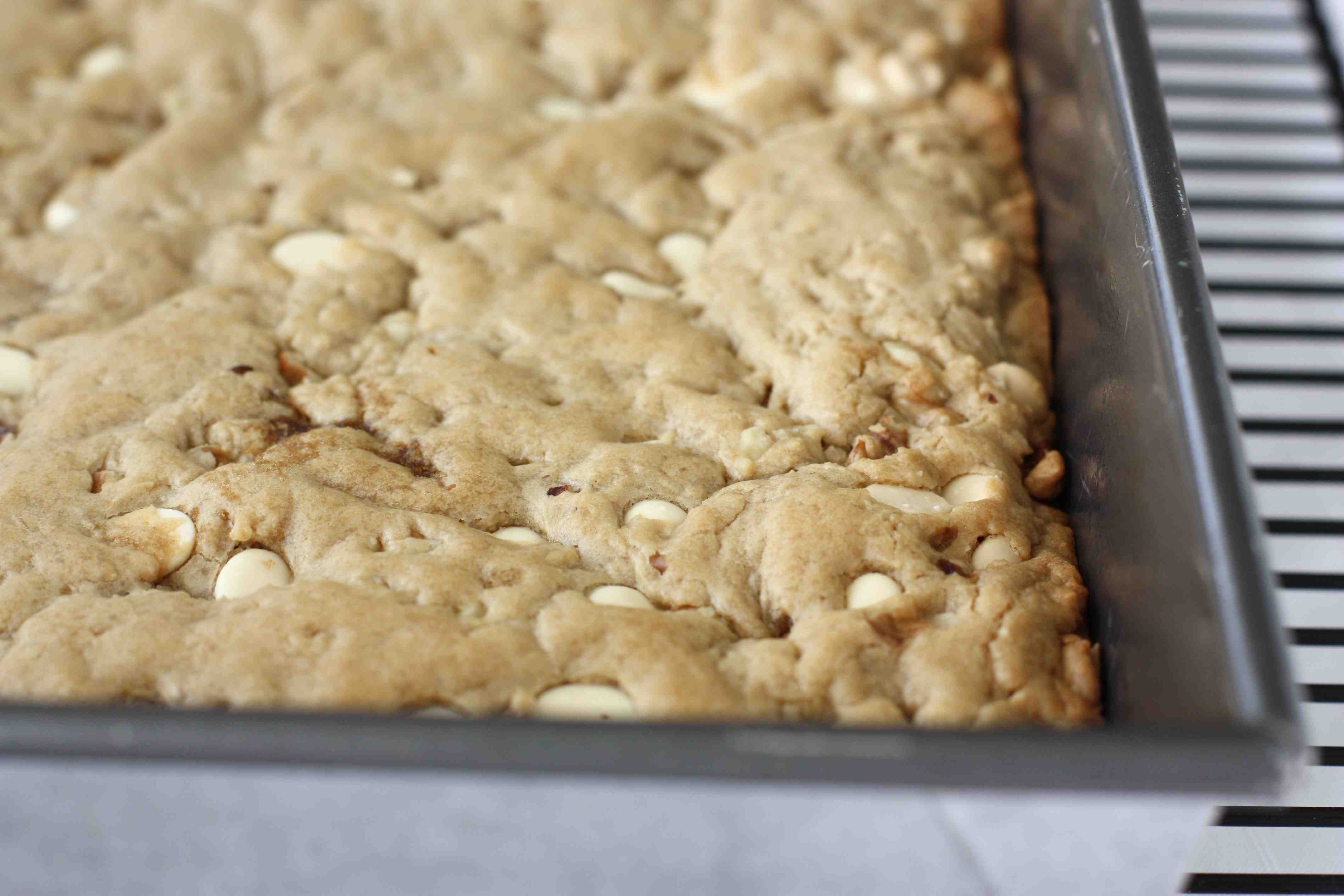 Tasty Kitchen Blog: White Chocolate Walnut Blondies with Maple Butter Sauce. Guest post by Dara Michalski of Cookin' Canuck, recipe submitted by TK member Brandie of The Country Cook.