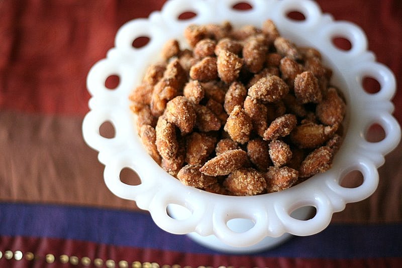 Tasty Kitchen Blog: Burnt Sugar Almonds. Guest post by Natalie Perry of Perry's Plate, recipe submitted by TK member Birgit Kerr of Scrapalicious Bytes.