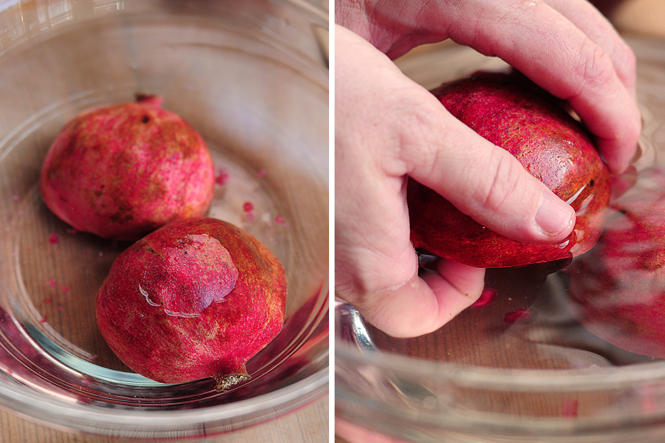 Tasty Kitchen Blog: How To Open a Pomegranate. Guest post by Amy Johnson of She Wears Many Hats.