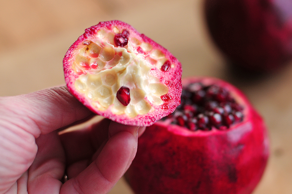 Tasty Kitchen Blog: How To Open a Pomegranate. Guest post by Amy Johnson of She Wears Many Hats.