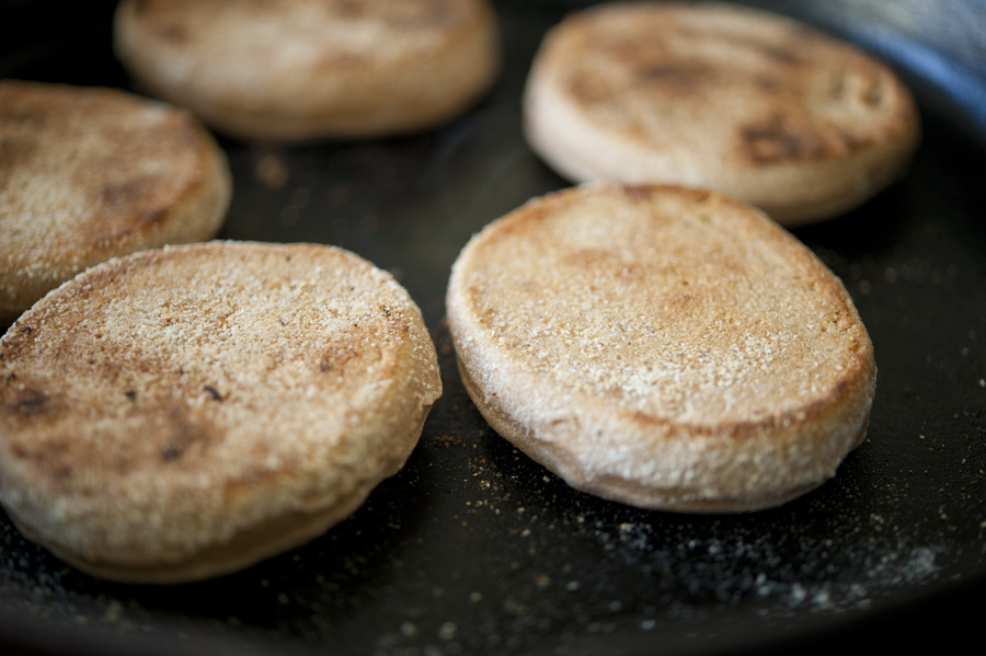 Tasty Kitchen Blog: Homemade English Muffins. Guest post by Georgia Pellegrini, recipe submitted by TK member Sarah Fowler.