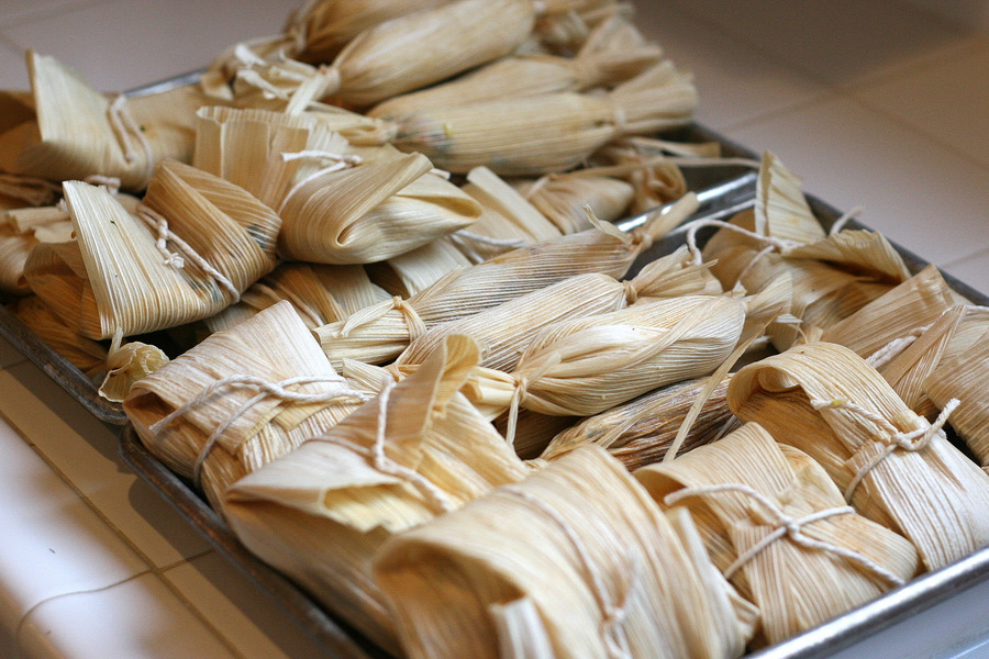 Tasty Kitchen Blog: Vegetarian Tamales. Guest post by Natalie Perry of Perry's Plate, recipe submitted by TK member Julie of Mommie Cooks.