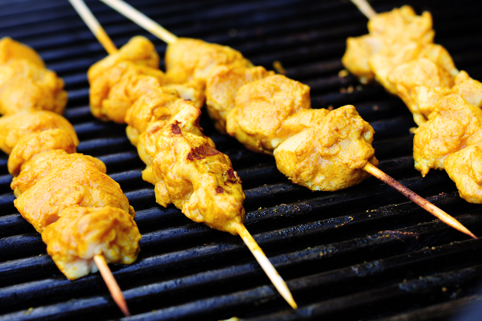 Tasty Kitchen Blog: Chicken Satay Peanut Sauce. Guest post by Amy Johnson of She Wears Many Hats, recipe submitted by TK member Angie of Angie's Pantry.