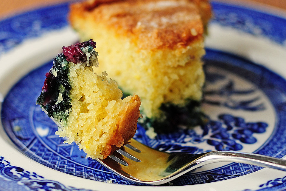 Tasty Kitchen Blog: Blueberry Lemon Buttermilk Cake. Guest post by Amy Johnson of She Wears Many Hats, recipe submitted by TK member Valery Bunnell (valery).