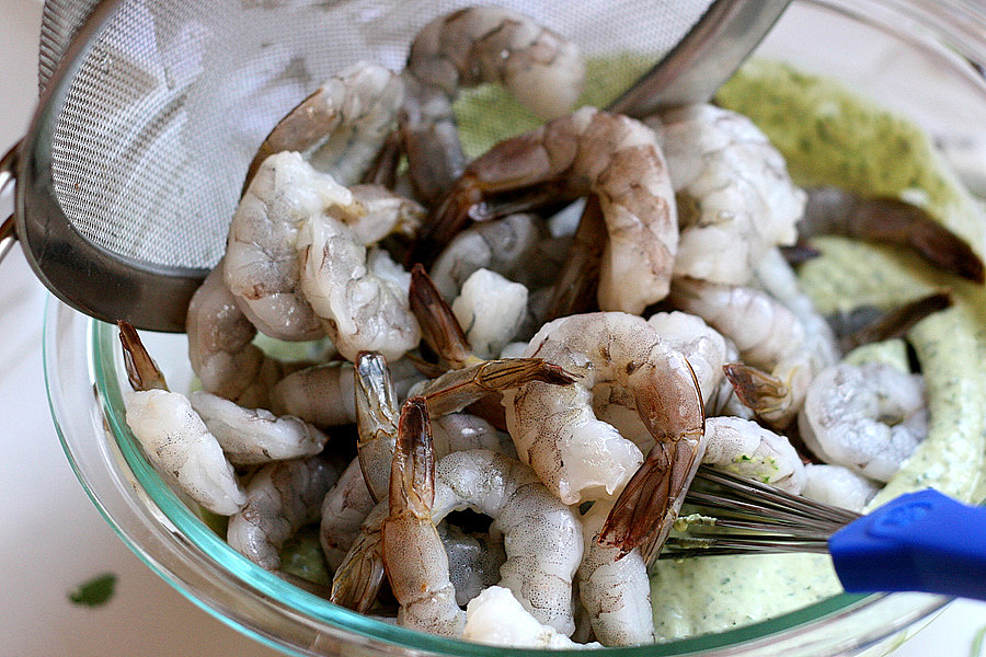 Tasty Kitchen Blog: Pepitas Shrimp Skewers. Guest post by Natalie Perry of Perry's Plate, recipe submitted by TK member Lindsay of Eat 80/20.