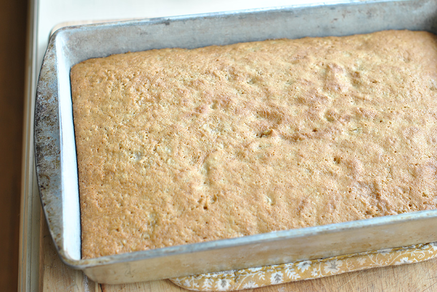 Tasty Kitchen Blog: Old Fashioned Oatmeal Cake with Broiled Topping. Guest post by Maggy Keet of Three Many Cooks, recipe submitted by TK member Brandi (dbnelson).