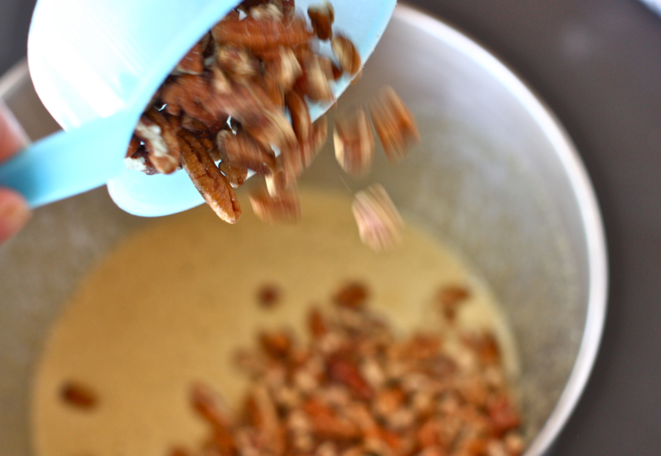 Tasty Kitchen Blog: Salted Chocolate Chip Pecan Bars. Guest post by Jenna Weber of Eat, Live, Run; recipe submitted by TK member Claire (claireg12) of The Realistic Nutritionist.