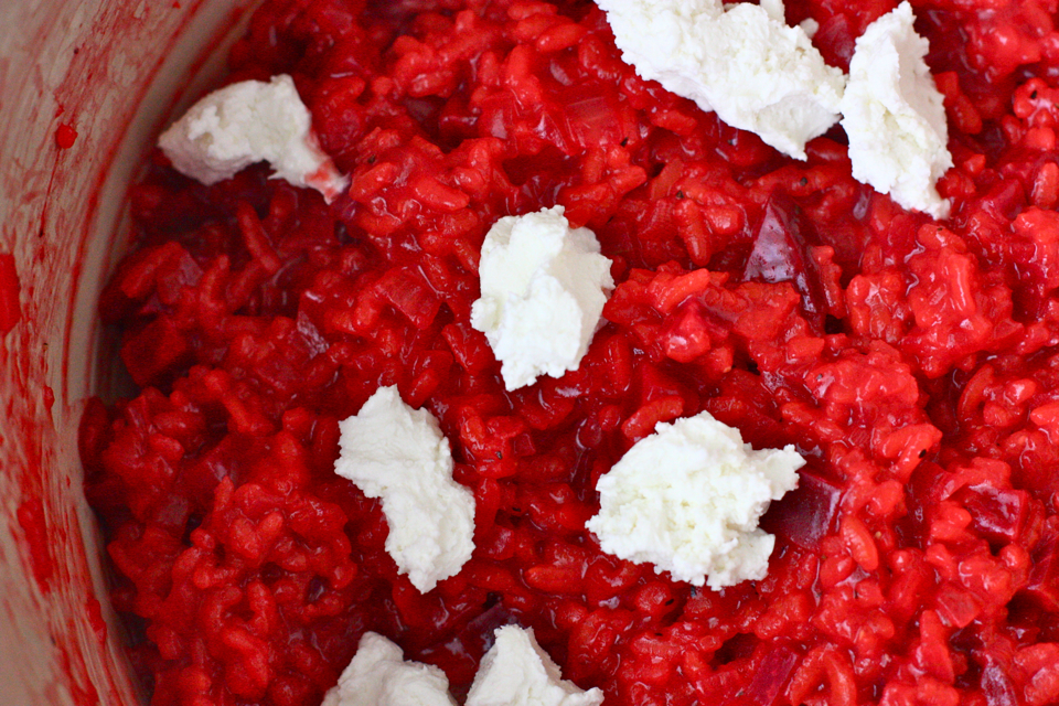 Tasty Kitchen Blog: Beet Risotto with Goat Cheese. Guest post by Jenna Weber of Eat, Live, Run; recipe submitted by TK member Amanda of Once Upon a Recipe.