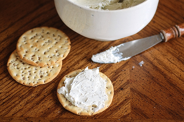 Tasty Kitchen Blog: Rosemary and Thyme Spread. Guest post and recipe from Erica Kastner of Cooking for Seven.