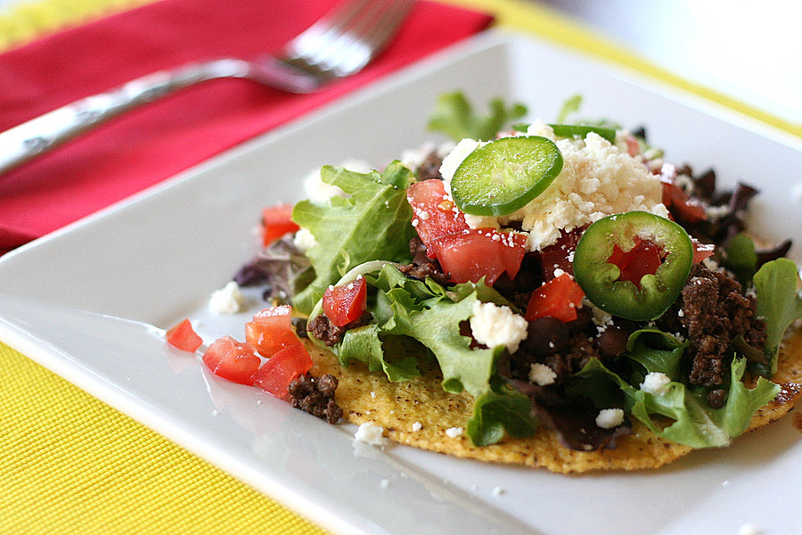 Tasty Kitchen Blog: Lamb Tostadas. Guest post by Natalie Perry of Perry's Plate, recipe submitted by TK member Rebecca (rbrasher) of Revising Rebecca.