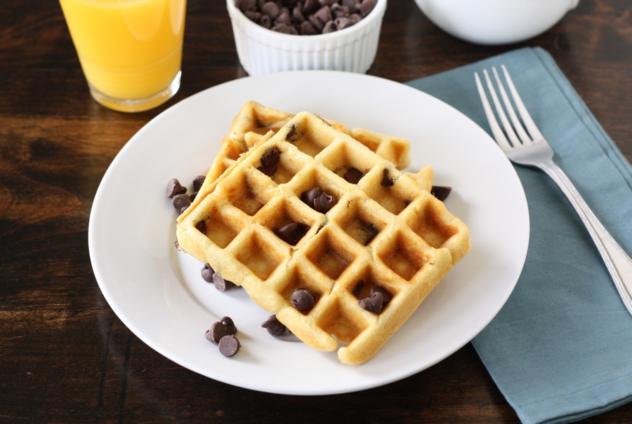 Tasty Kitchen Blog: Chocolate Chip Waffles. Guest post by Maria Lichty of Two Peas and Their Pod, recipe submitted by TK member Robyn Stone of Add A Pinch.