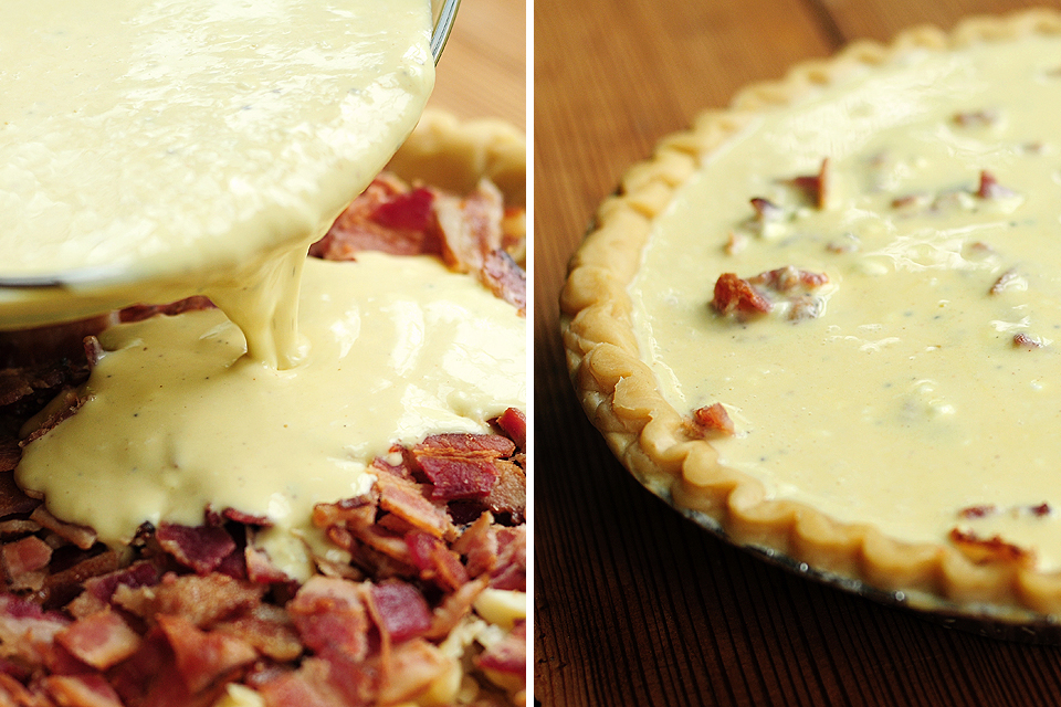 Tasty Kitchen Blog: Brie and Bacon Quiche. Guest post by Amy Johnson of She Wears Many Hats, recipe submitted by TK member Nancy (nancyinnewmexico).