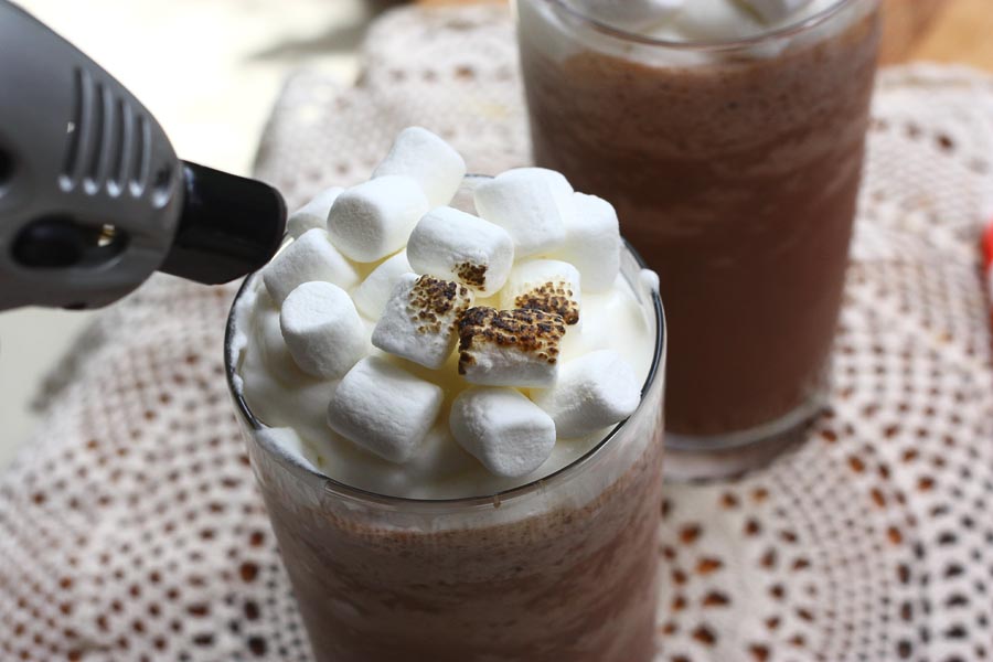 Tasty Kitchen Blog: Frozen Hot Chocolate. Guest post by Adrianna Adarme of A Cozy Kitchen, recipe submitted by TK member Cindi (wehearawho) of Mama Foodie.