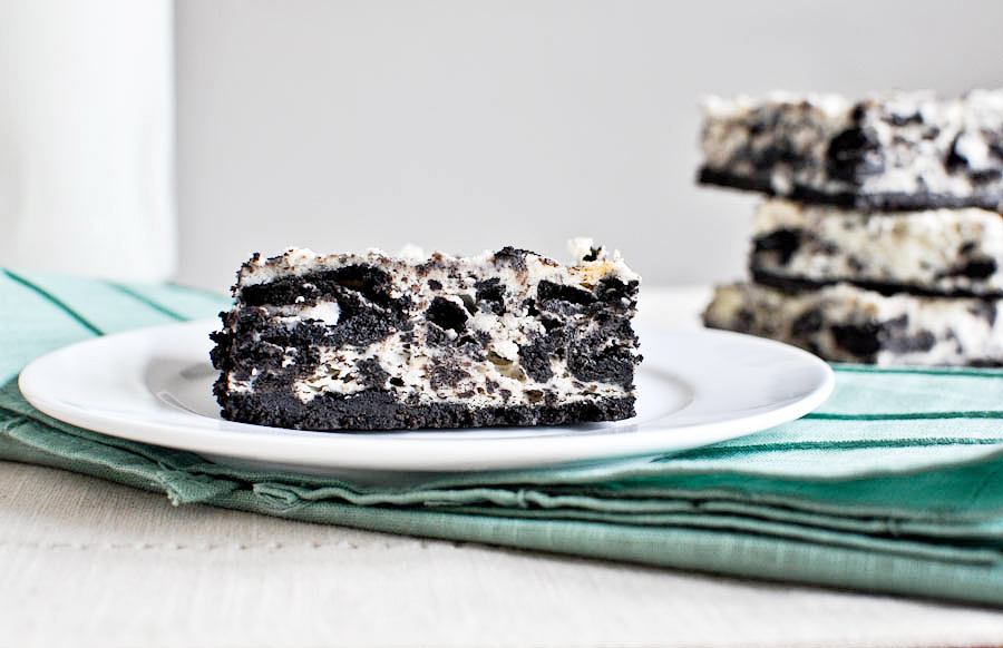 Tasty Kitchen Blog: Cookies and Cream Cheesecake Bars. Guest post by Jessica Merchant of How Sweet It Is, recipe submitted by TK member Lori Lange of Recipe Girl.