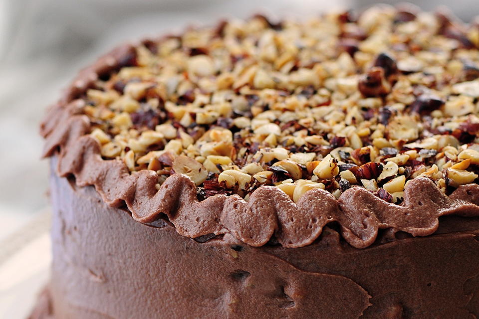 Tasty Kitchen Blog: Chocolate Hazelnut Cake. Guest post by Amy Johnson of She Wears Many Hats, recipe submitted by TK member Sabrina of Eat, Drink & Be Merry.
