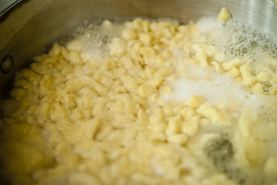 Tasty Kitchen Blog: Homemade Spaetzle. Guest post by Georgia Pellegrini, recipe submitted by TK member Candi of All Day Night.