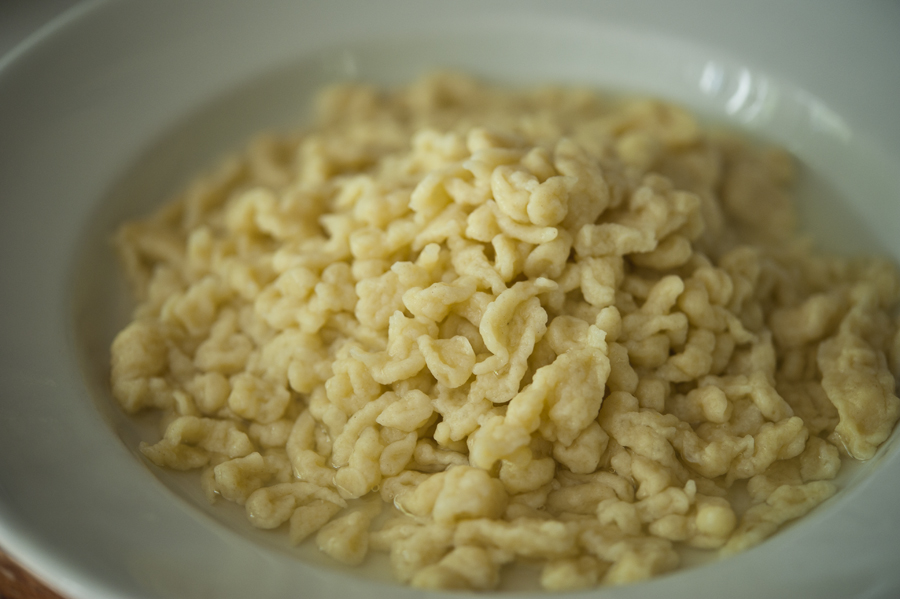 Tasty Kitchen Blog: Homemade Spaetzle. Guest post by Georgia Pellegrini, recipe submitted by TK member Candi of All Day Night.