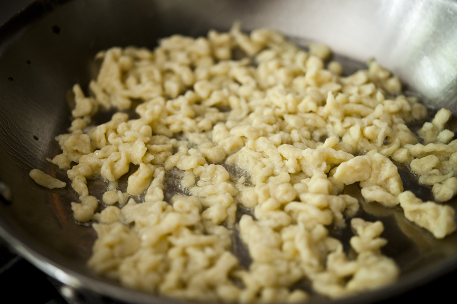 Tasty Kitchen Blog: Homemade Spaetzle. Guest post by Georgia Pellegrini, recipe submitted by TK member Candi of All Day Night.