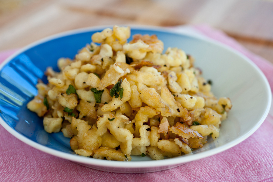 Tasty Kitchen Blog: Homemade Spaetzle. Guest post by Georgia Pellegrini, recipe submitted by TK member Candi of All Day Night.