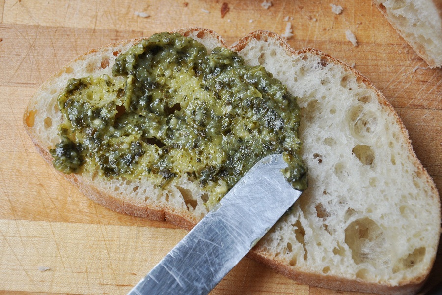 Tasty Kitchen Blog Pesto, Olives and Tomato Grilled Cheese