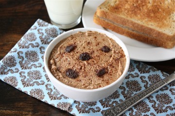 Tasty Kitchen Blog Cinnamon Raisin Almond Butter. Guest post by Maria Lichty of Two Peas and Their Pod, recipe submitted by TK member Brittany of Eating Bird Food.