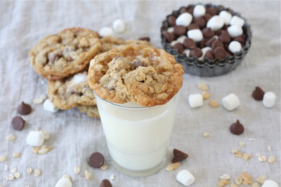 Milk Chocolate Macadamia Nut Cookies - Shugary Sweets