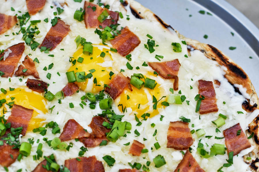 Tasty Kitchen Blog: Grilled Breakfast Pizza. Guest post by Jessica Merchant of How Sweet It Is, recipe submitted by TK member Adrianna Adarme of A Cozy Kitchen.