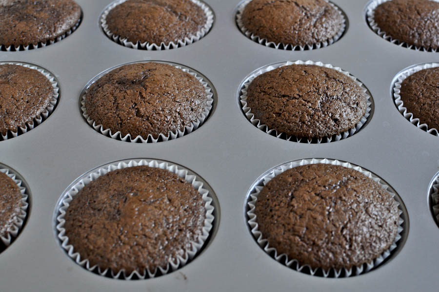 Tasty Kitchen Blog: Peanut Butter Stuffed Hot Fudge Cupcakes. Guest post and recipe from Jessica Merchant of How Sweet It Is.