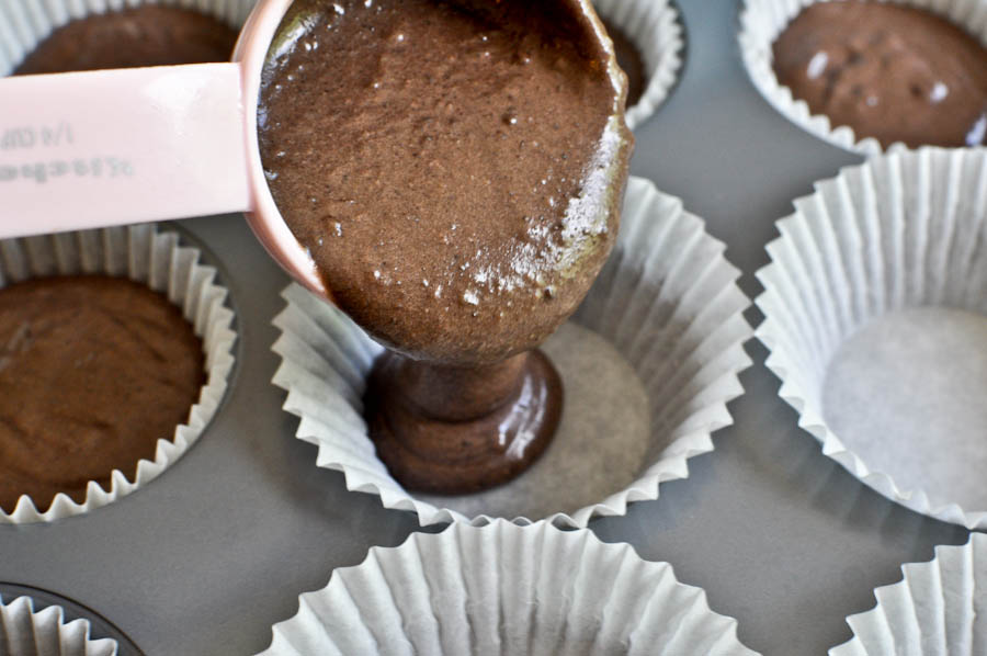 Tasty Kitchen Blog: Peanut Butter Stuffed Hot Fudge Cupcakes. Guest post and recipe from Jessica Merchant of How Sweet It Is.