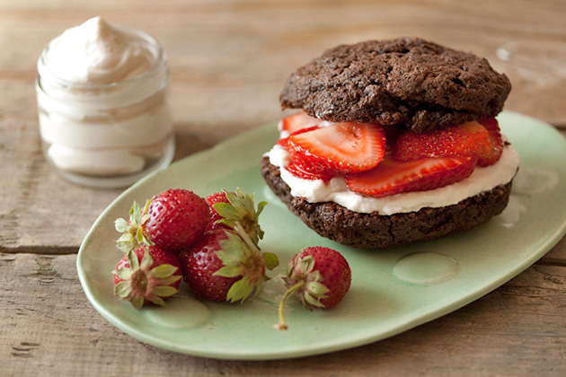 Tasty kitchen Blog: Chocolate Strawberry Shortcakes. Guest post by Gaby Dalkin of What's Gaby Cooking, recipe submitted by TK member Jackie Dodd of Domestic Fits.