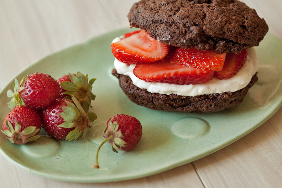 Tasty kitchen Blog: Chocolate Strawberry Shortcakes. Guest post by Gaby Dalkin of What's Gaby Cooking, recipe submitted by TK member Jackie Dodd of Domestic Fits.