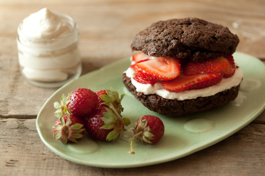 Tasty kitchen Blog: Chocolate Strawberry Shortcakes. Guest post by Gaby Dalkin of What's Gaby Cooking, recipe submitted by TK member Jackie Dodd of Domestic Fits.