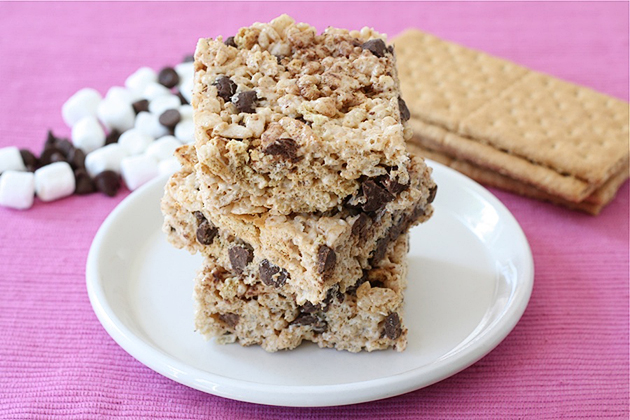 S'more Rice Krispie Squares