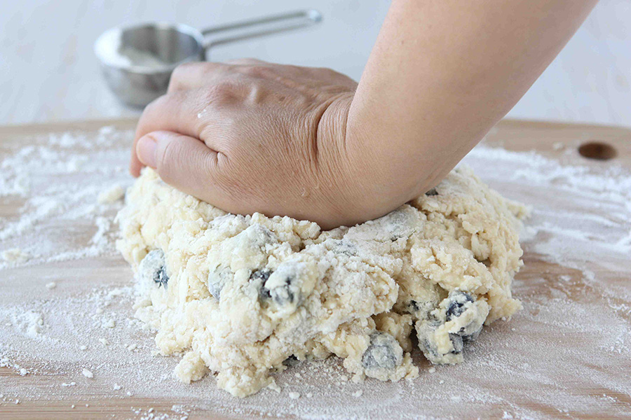 Tasty Kitchen Blog: Blueberry Strudel Scones. Guest post by Dara Michalski of Cookin' Canuck, recipe submitted by TK member Katrin (ppkongacooks) of Running with the Devil(ed) Eggs.