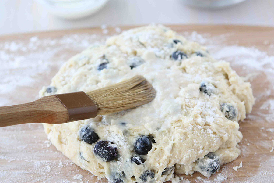 Tasty Kitchen Blog: Blueberry Strudel Scones. Guest post by Dara Michalski of Cookin' Canuck, recipe submitted by TK member Katrin (ppkongacooks) of Running with the Devil(ed) Eggs.