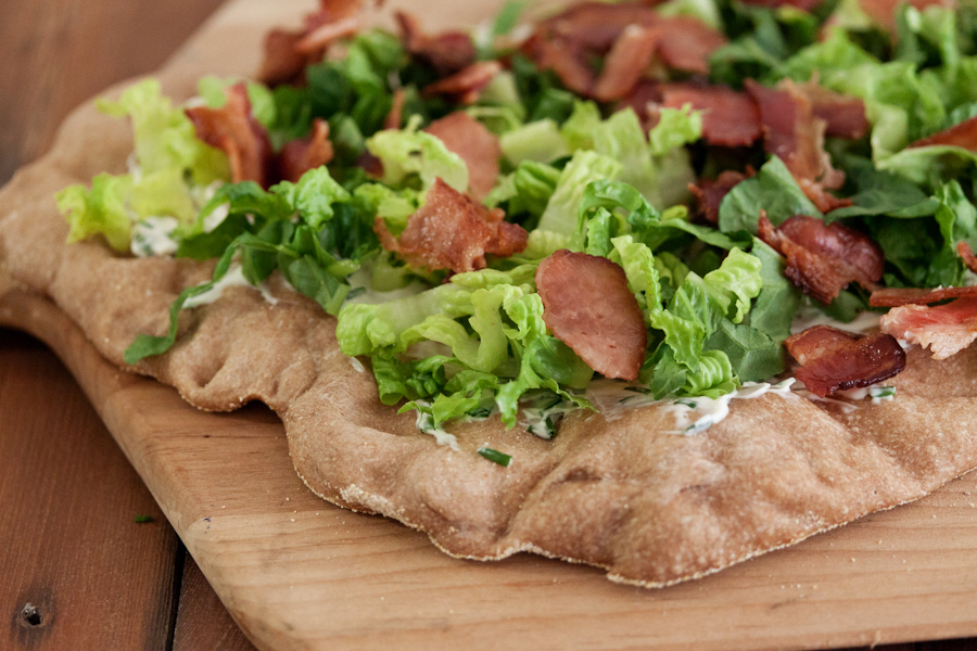 Tasty Kitchen Blog: BLT Pizza. Guest post by Gaby Dalkin of What's Gaby Cooking, recipe submitted by TK member Ramona of Curry and Comfort.