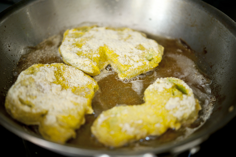 Tasty Kitchen Blog: Fried Green Tomatoes. Guest post by Georgia Pellegrini, recipe submitted by TK member Stephanie of Cookin' Cowgirl.