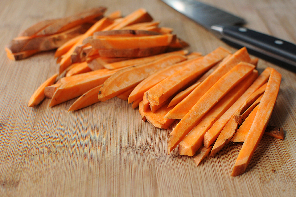 Tasty Kitchen Blog: Baked Sweet Potato Fries. Guest post by Amy Johnson of She Wears Many Hats, recipe submitted by TK member Caitlin (maude10).