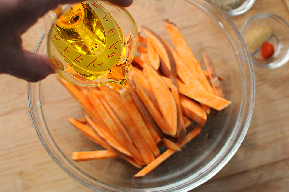 Tasty Kitchen Blog: Baked Sweet Potato Fries. Guest post by Amy Johnson of She Wears Many Hats, recipe submitted by TK member Caitlin (maude10).