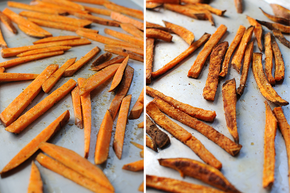 Tasty Kitchen Blog: Baked Sweet Potato Fries. Guest post by Amy Johnson of She Wears Many Hats, recipe submitted by TK member Caitlin (maude10).