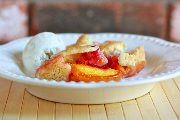 Tasty Kitchen Blog: The Yummiest Peach Cobbler. Guest post by Jenna Weber of Eat, Live, Run; recipe submitted by TK member Kim (CountryCookinMama) of But Mama, I'm Hungry!