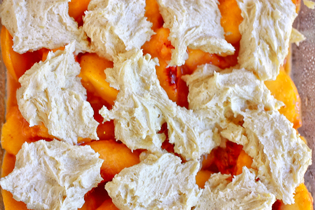 Tasty Kitchen Blog: The Yummiest Peach Cobbler. Guest post by Jenna Weber of Eat, Live, Run; recipe submitted by TK member Kim (CountryCookinMama) of But Mama, I'm Hungry!