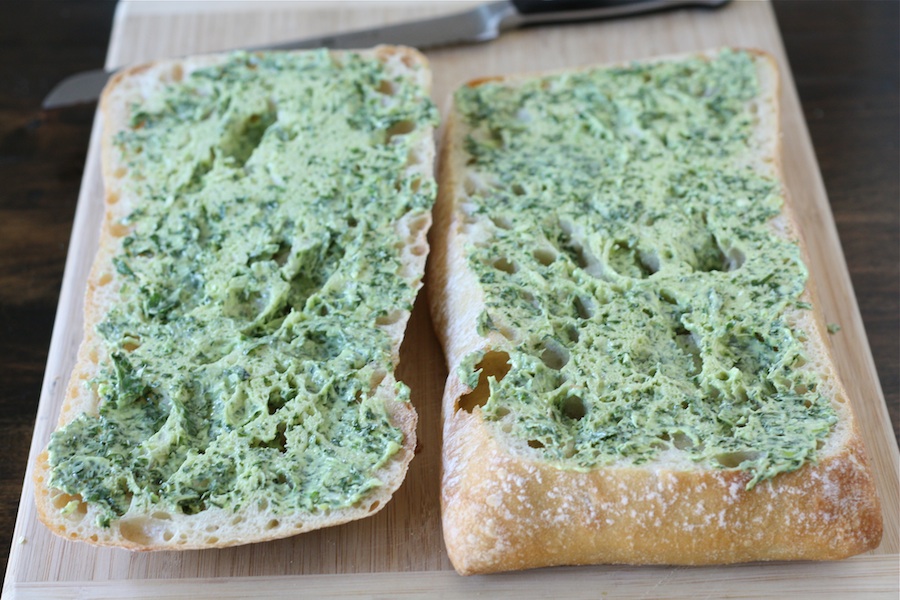 Tasty Kitchen Blog: Basil Butter Garlic Bread. Guest post by Maria Lichty of Two Peas and Their Pod, recipe submitted by TK member Jenna (kitchenlovenest) of Jenna's Everything Blog.