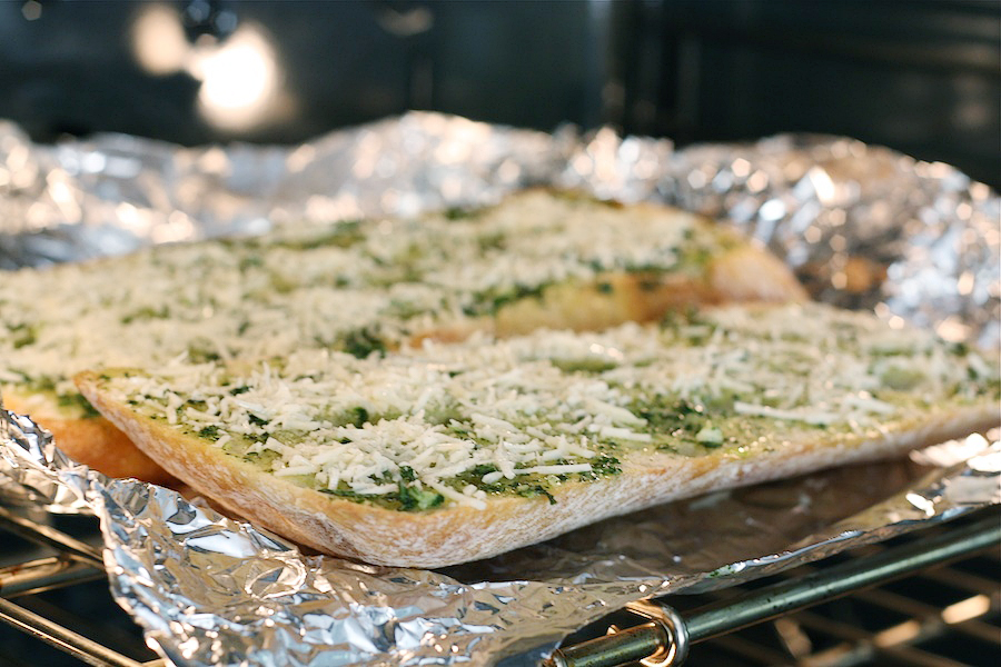 Tasty Kitchen Blog: Basil Butter Garlic Bread. Guest post by Maria Lichty of Two Peas and Their Pod, recipe submitted by TK member Jenna (kitchenlovenest) of Jenna's Everything Blog.